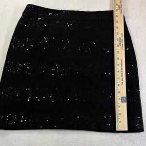 LOFT Sparkling Black Mini Skirt